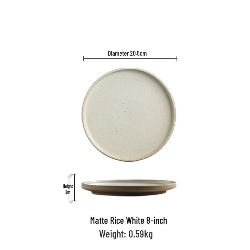 Nordic Rough Pottery Plate for Western Cuisine - Ideal for Steak, Vegetables, and Cakes; Perfect for Restaurants and Homes.
Nordic Rough Pottery Plate for Western Cuisine - Ideal for Steak, Vegetables, and Cakes; Perfect for Restaurants and Homes.
