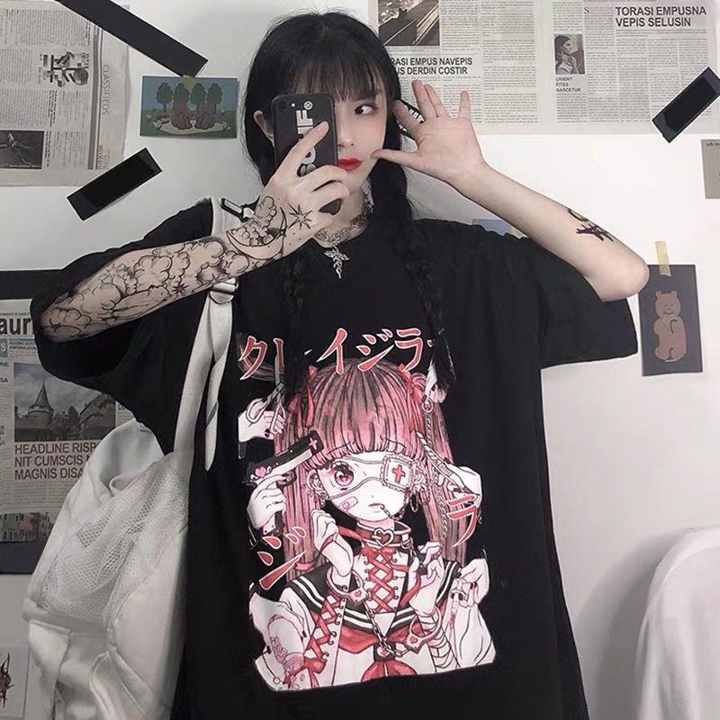 Женская футболка Harajuku Goth Женская футболка Эстетическая свободная панк темный гранж женские готические топы футболки одежда уличная одежда Y2k S
Женская футболка Harajuku Goth Женская футболка Эстетическая свободная панк темный гранж женские готические топы футболки одежда уличная одежда Y2k S