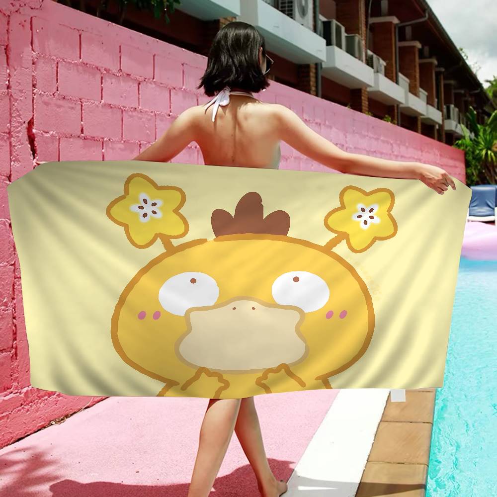Cartoon P-Psyduck Cute Beach Towel Colorful Bath Towels For Girl Microfiber Quick Dry Sand Free Beach Yoga Spa Gym Pool W30*H60(CM)
Cartoon P-Psyduck Cute Beach Towel Colorful Bath Towels For Girl Microfiber Quick Dry Sand Free Beach Yoga Spa Gym Pool W30*H60(CM)