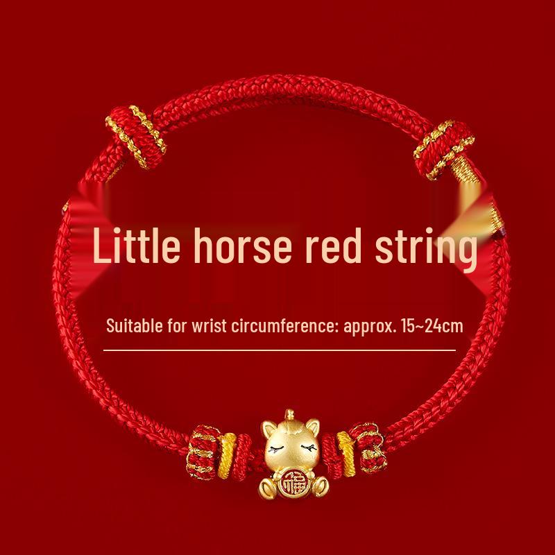 Year of the Horse Red String Bracelet: Female Wealth-Attracting Woven Rope Gift
Year of the Horse Red String Bracelet: Female Wealth-Attracting Woven Rope Gift