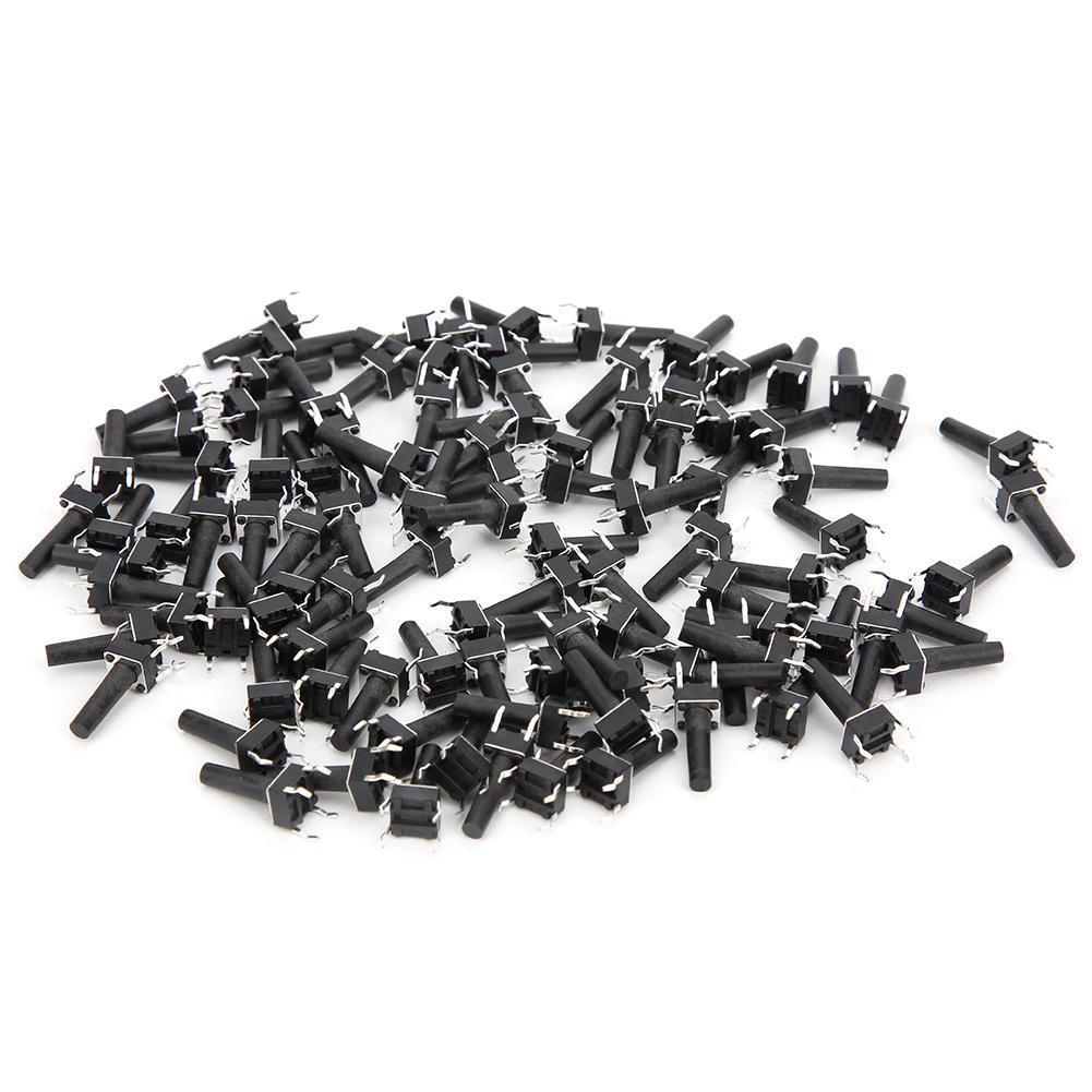 100PCs Momentary Tactile Switch Micro Button Engineering Plastic DC12V 50mA DIP 6 x 6 x 15mm
100PCs Momentary Tactile Switch Micro Button Engineering Plastic DC12V 50mA DIP 6 x 6 x 15mm