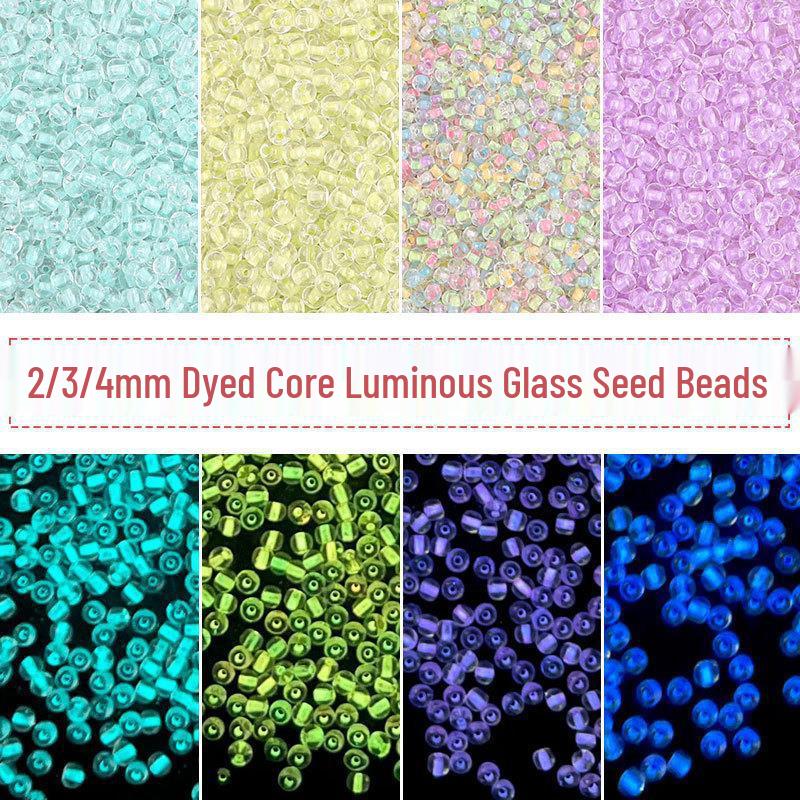 Dyed Core Fluorescent Luminous Beads (2/3/4mm) for DIY Handmade Necklace Beading 3mm 10g/bag ~220 beads
Dyed Core Fluorescent Luminous Beads (2/3/4mm) for DIY Handmade Necklace Beading 3mm 10g/bag ~220 beads