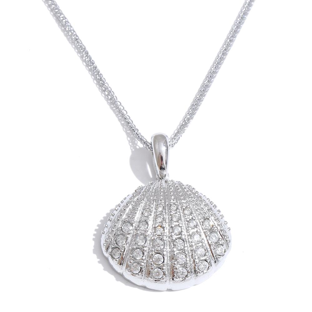 Yhpup Ocean Style Inlaid Cubic Zirconia Shell Exquisite Pendant Necklace Stainless Steel Trendy Collar Jewelry Tarnish Resistant
Yhpup Ocean Style Inlaid Cubic Zirconia Shell Exquisite Pendant Necklace Stainless Steel Trendy Collar Jewelry Tarnish Resistant