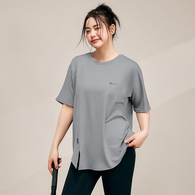 Quick-Dry Plus Size Sports T-Shirt for Women, Short-Sleeve, High Elasticity, Loose Fit, Breathable, Ideal for Running & Yoga 2XL (145-165 lbs) світло-сірий колір
Quick-Dry Plus Size Sports T-Shirt for Women, Short-Sleeve, High Elasticity, Loose Fit, Breathable, Ideal for Running & Yoga 2XL (145-165 lbs) світло-сірий колір