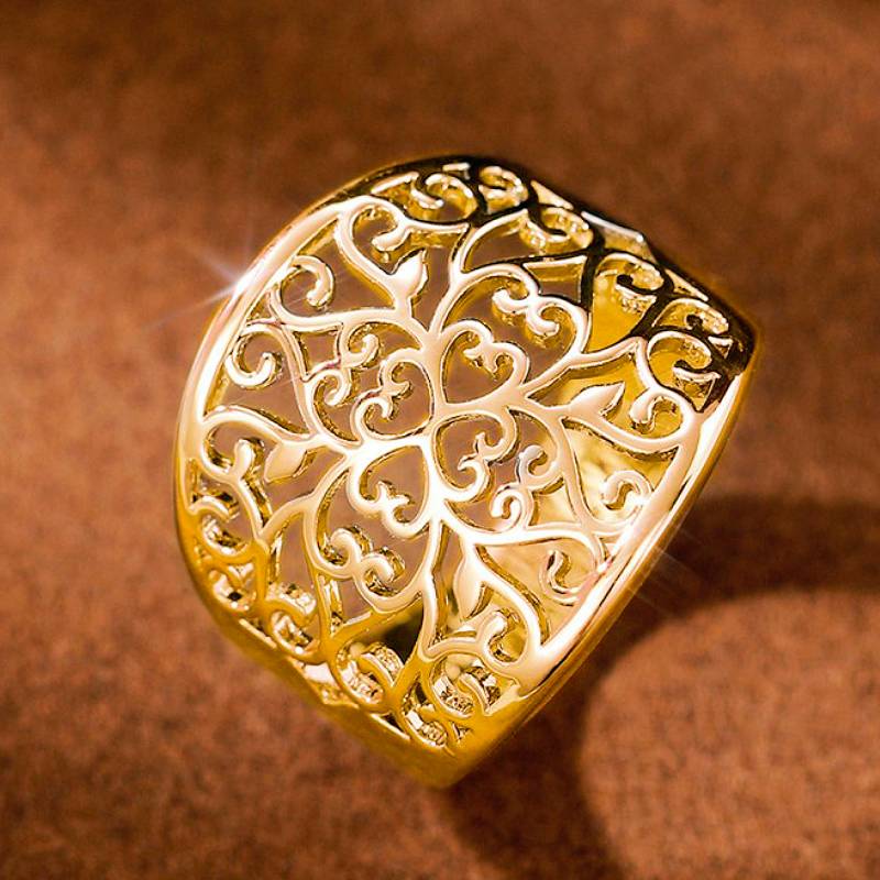 Huitan Hollow Engraved Design Women Ring Luxury Wedding Lady Fashion Accessories Gold Color/Copper Color Party Metal Zircon 5
Huitan Hollow Engraved Design Women Ring Luxury Wedding Lady Fashion Accessories Gold Color/Copper Color Party Metal Zircon 5