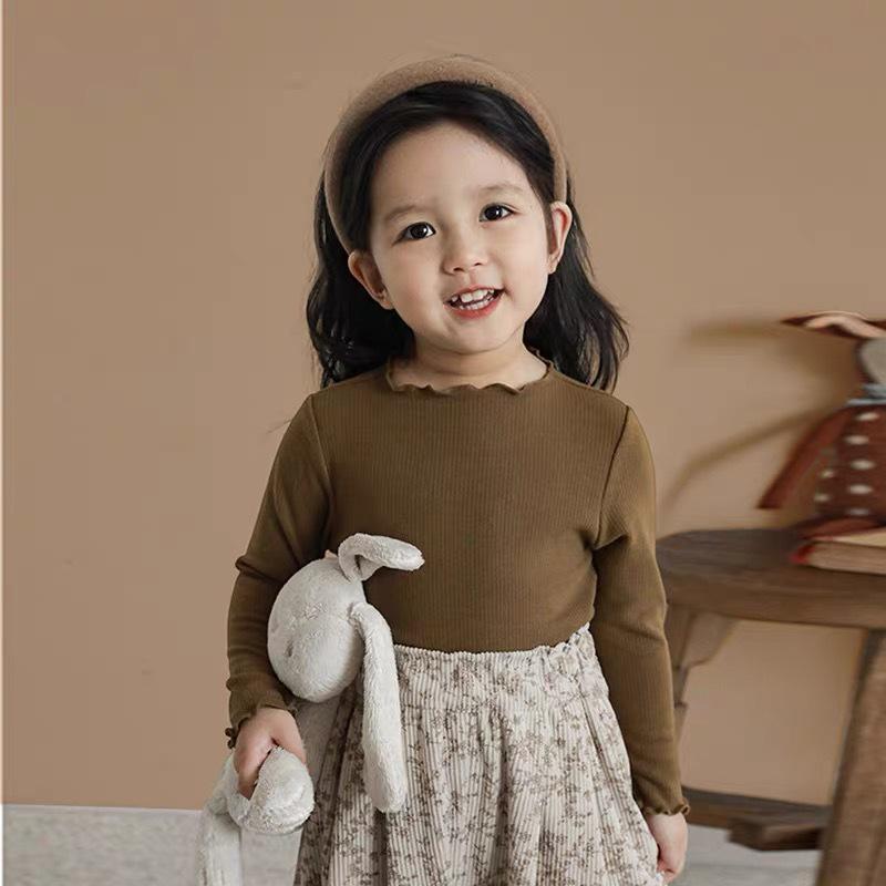 Базовый топ с длинным рукавом и оборками в корейском стиле для девочек для весенне-осенней моды 80 cm темно-коричневого
Базовый топ с длинным рукавом и оборками в корейском стиле для девочек для весенне-осенней моды 80 cm темно-коричневого