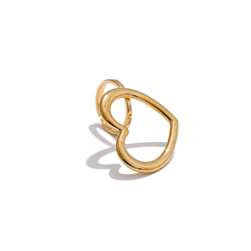 Yhpup Minimalist Stainless Steel Heart Geometric Hollow Ring Smooth Metal Creative Charm Finger Jewelry Bijoux Femme resizable
Yhpup Minimalist Stainless Steel Heart Geometric Hollow Ring Smooth Metal Creative Charm Finger Jewelry Bijoux Femme resizable