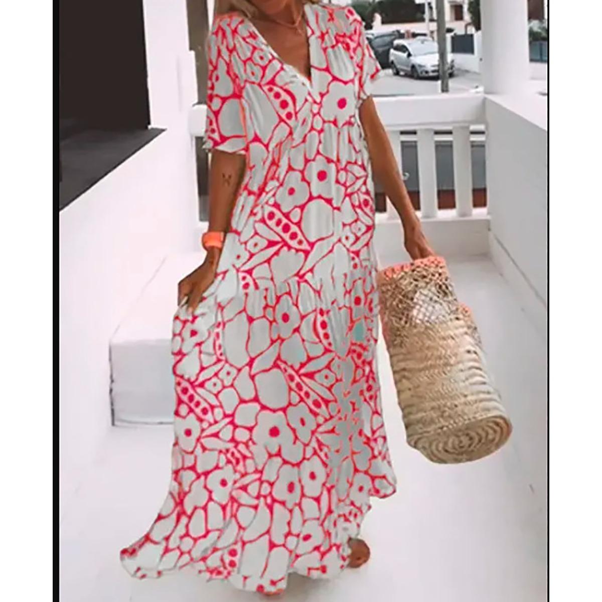 Платье IHUASU Летнее женское платье с короткими рукавами и v-образным вырезом с принтом L
Платье IHUASU Летнее женское платье с короткими рукавами и v-образным вырезом с принтом L