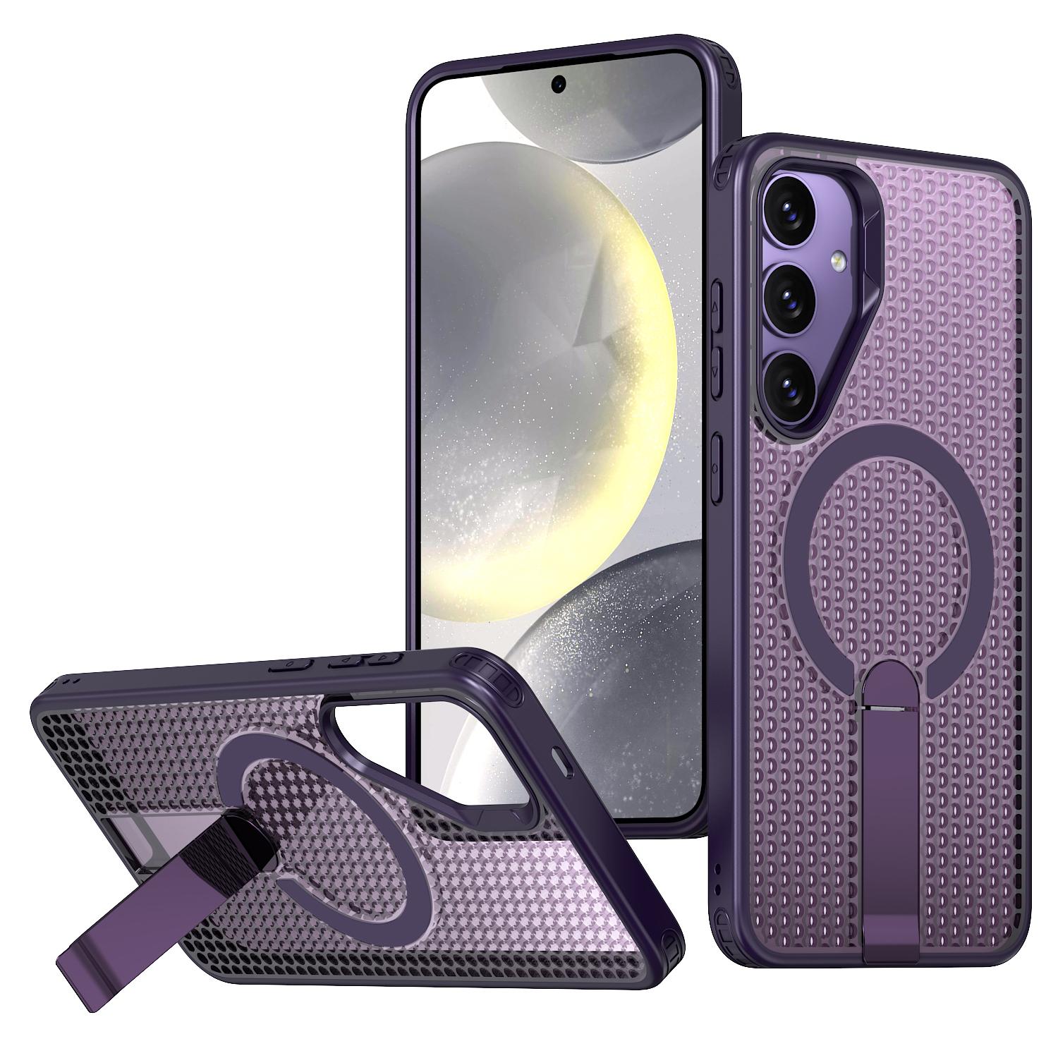For Samsung Galaxy S26 / S26 Pro Magnetic Case Kickstand Grid Texture TPU PC Phone Back Cover
For Samsung Galaxy S26 / S26 Pro Magnetic Case Kickstand Grid Texture TPU PC Phone Back Cover