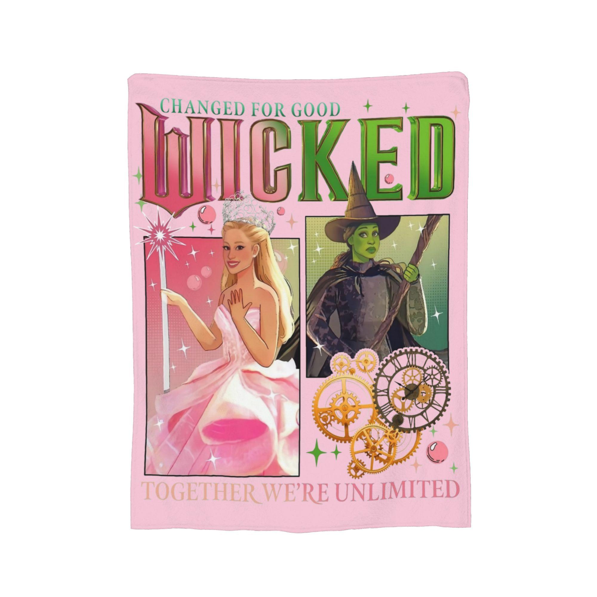 Wicked Changed For Good Movie Elphaba And Glinda Blanket Flannel Print Super Soft Throw Blankets for Home Bedroom Bedding Throws 75x90cm
Wicked Changed For Good Movie Elphaba And Glinda Blanket Flannel Print Super Soft Throw Blankets for Home Bedroom Bedding Throws 75x90cm