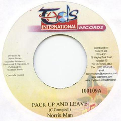 7inch Record NORRIS MAN / PERFECT - Pack Up And Leave / Golden Touch Tad s 2009 Jamaica Reggae, Ska & Dub
7inch Record NORRIS MAN / PERFECT - Pack Up And Leave / Golden Touch Tad s 2009 Jamaica Reggae, Ska & Dub