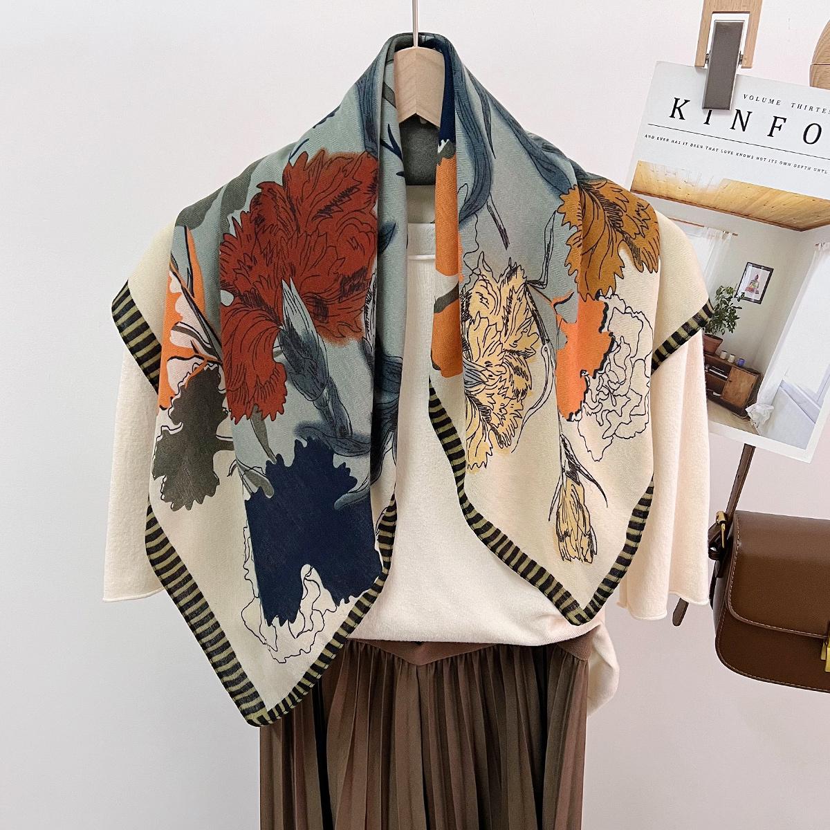 Color Matching Plant Flower Silk Scarf Four Seasons Foreign Gas Cotton And Linen Square Scarf Thin Windproof Neck Protection Scarf Decoration
Color Matching Plant Flower Silk Scarf Four Seasons Foreign Gas Cotton And Linen Square Scarf Thin Windproof Neck Protection Scarf Decoration