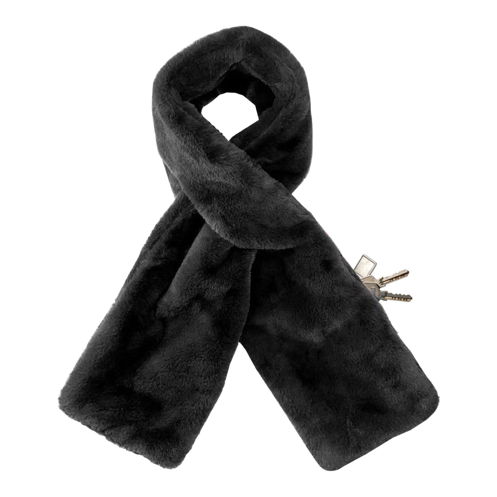 Scarf Hidden Zipper Pocket Scarf with Secret Storage for Outdoor Travel Windproof Warm Soft Faux Fur Scarf чорний
Scarf Hidden Zipper Pocket Scarf with Secret Storage for Outdoor Travel Windproof Warm Soft Faux Fur Scarf чорний