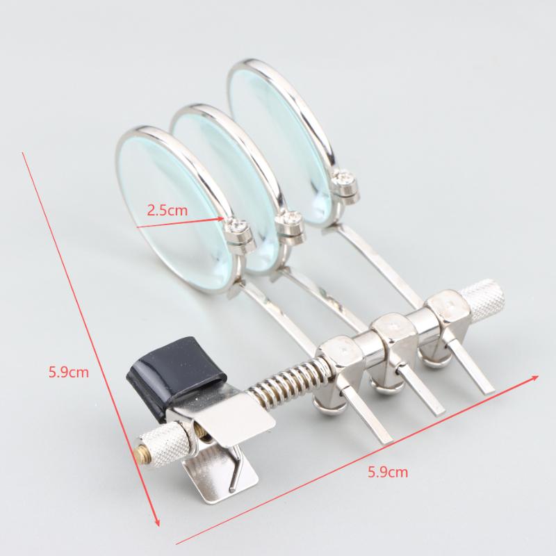 Multifunctional Triple Ocular Loupe Clip On Eyeglass Magnifier Multi Lens Tool for Jewelry Identification Watchmaking Tasks
Multifunctional Triple Ocular Loupe Clip On Eyeglass Magnifier Multi Lens Tool for Jewelry Identification Watchmaking Tasks