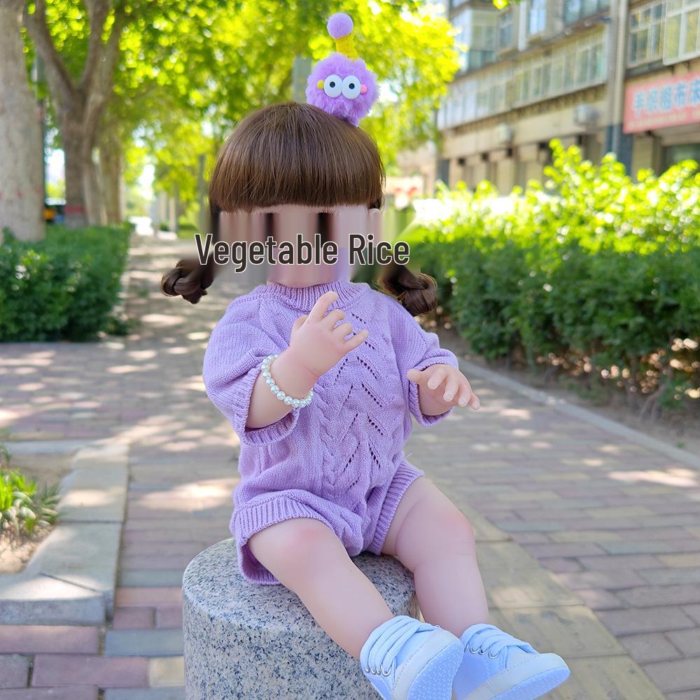 55cm Realistic Reborn Silicone Smiling Doll - Dress-Up Doll for Birthday Gifts Full Set (Regular Doll + Clothes)
55cm Realistic Reborn Silicone Smiling Doll - Dress-Up Doll for Birthday Gifts Full Set (Regular Doll + Clothes)