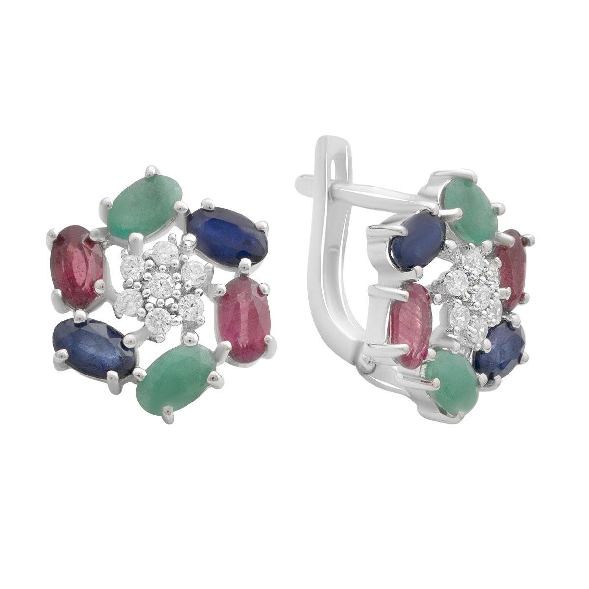 Срібні сережки з натуральним сапфіром 3.567ct, рубіном, смарагдом (2191124) сапфіровий
Срібні сережки з натуральним сапфіром 3.567ct, рубіном, смарагдом (2191124) сапфіровий