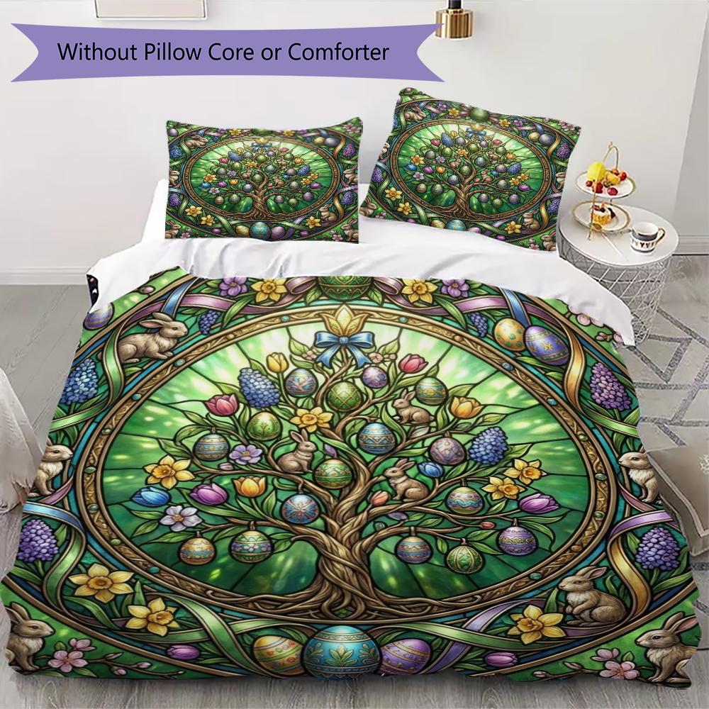 Easter Pattern Bedding uilt Set uilt Cover Pillowcase Home Decoration Birthday Gift (1 * duvet cover + 2 * pillowcase without core)4 135x200cm
Easter Pattern Bedding uilt Set uilt Cover Pillowcase Home Decoration Birthday Gift (1 * duvet cover + 2 * pillowcase without core)4 135x200cm
