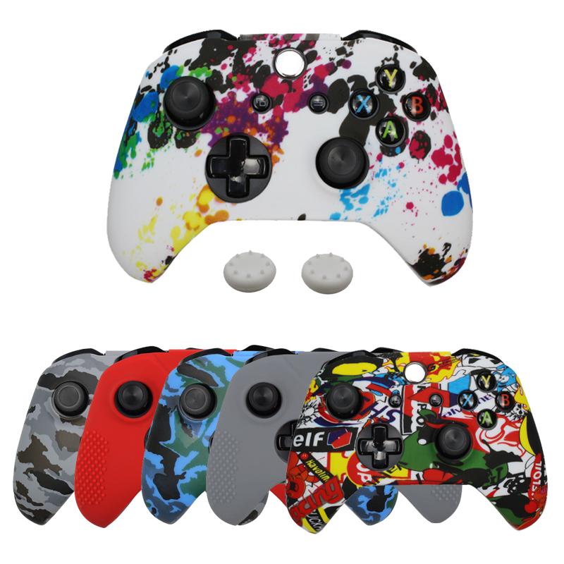 Силиконовый чехол защитный чехол для Xbox один тонкий / X контроллер геймпад крышку с 2 ручки шапки
Силиконовый чехол защитный чехол для Xbox один тонкий / X контроллер геймпад крышку с 2 ручки шапки
