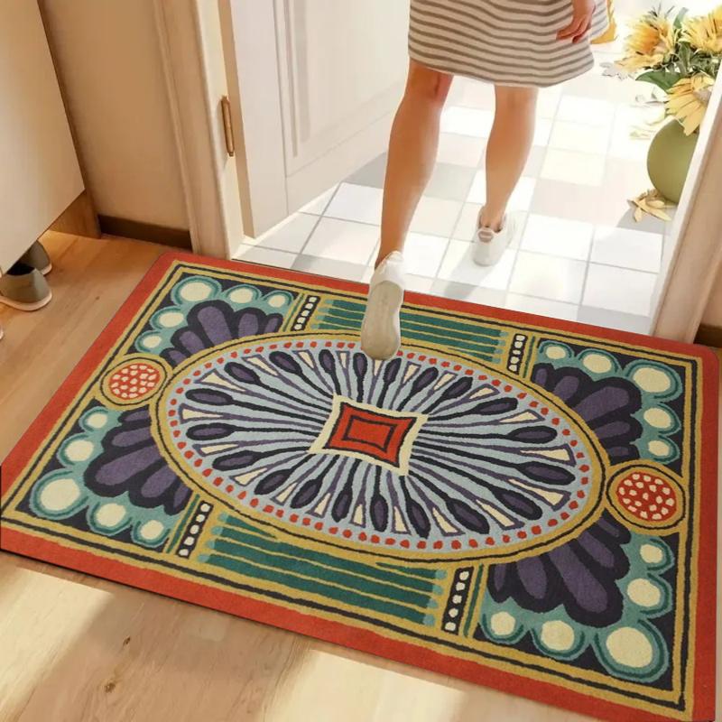 Retro Geometric Wavy Red Blue Yellow Non-slip Washable Door Mat for Entryway Mid-Century Decor Home Decoration 40cm x 60cm
Retro Geometric Wavy Red Blue Yellow Non-slip Washable Door Mat for Entryway Mid-Century Decor Home Decoration 40cm x 60cm