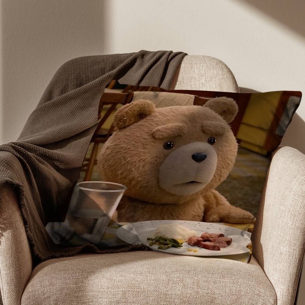 Movie Cute Ted Bear Pillow Case Antidustmite Pillowcase Invisible zipper silky short plush Sofa cushion cover 30x30cm
Movie Cute Ted Bear Pillow Case Antidustmite Pillowcase Invisible zipper silky short plush Sofa cushion cover 30x30cm