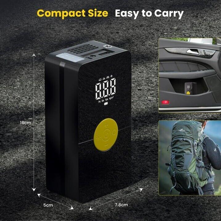 Накачка шин автомобильный воздушный насос компрессор электрический портативный авто 12 В Вольт 150 фунтов на квадратный дюйм чёрный
Накачка шин автомобильный воздушный насос компрессор электрический портативный авто 12 В Вольт 150 фунтов на квадратный дюйм чёрный