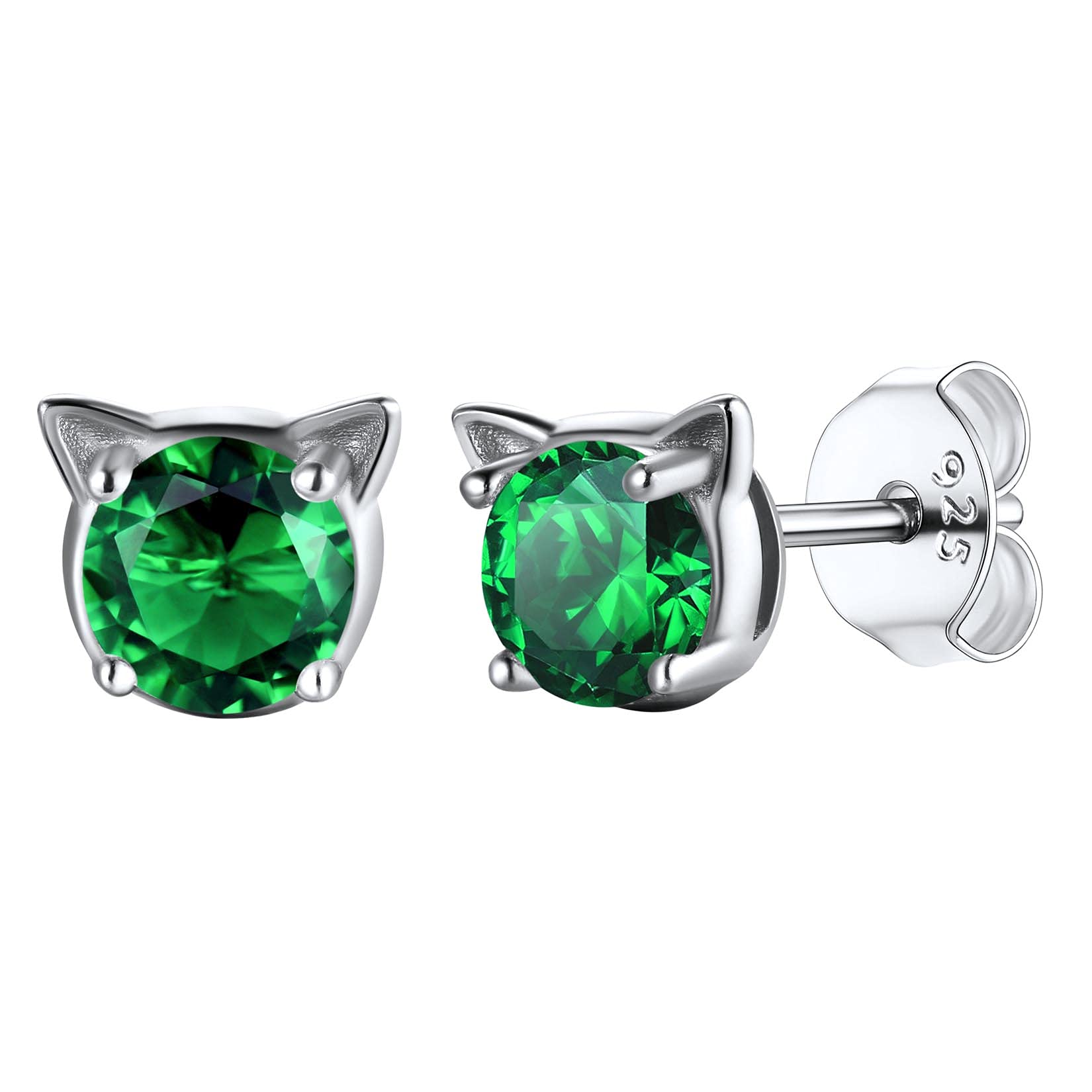 U7 Cat Birthstone May Earrings 925 Silver Binaural Zirconia Power Stone Small Adult Cute Gift Women s Women s
U7 Cat Birthstone May Earrings 925 Silver Binaural Zirconia Power Stone Small Adult Cute Gift Women s Women s