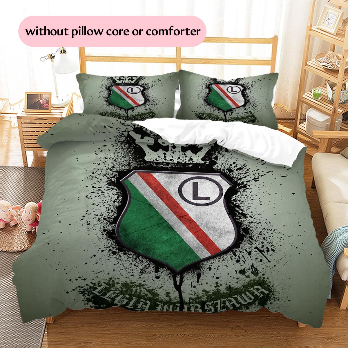 Legia Warsaw Pattern Bedding Quilt Set Home Decoration Gift (1 * duvet cover + 2 * pillowcase without core) 200x200cm
Legia Warsaw Pattern Bedding Quilt Set Home Decoration Gift (1 * duvet cover + 2 * pillowcase without core) 200x200cm