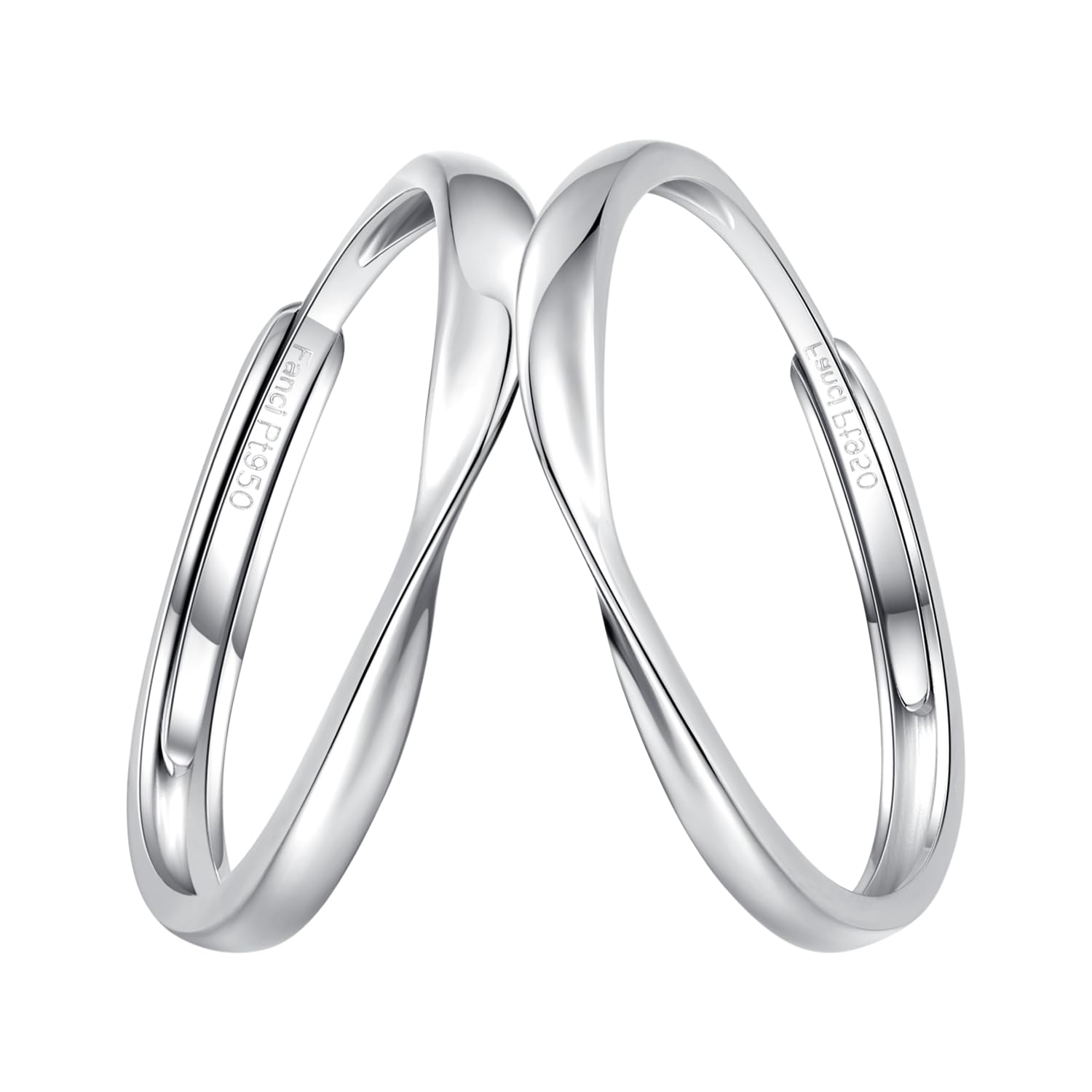 FANCIME Platinum Pair Set of Adjustable Engagement and Wedding Gift Boxed and Gift Perfect for and Available in sizes for Women and for Rings, Pt950,
FANCIME Platinum Pair Set of Adjustable Engagement and Wedding Gift Boxed and Gift Perfect for and Available in sizes for Women and for Rings, Pt950,