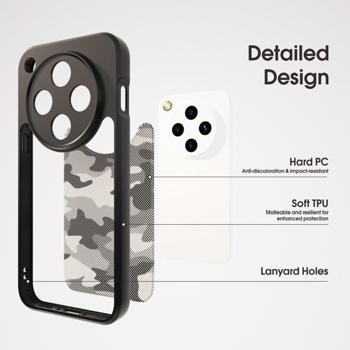 IBMRS For Oppo Find X8 Pro 5G Case TPU+PC Heavy Duty Shockproof Phone Cover Camera Protection Transparent Black
IBMRS For Oppo Find X8 Pro 5G Case TPU+PC Heavy Duty Shockproof Phone Cover Camera Protection Transparent Black