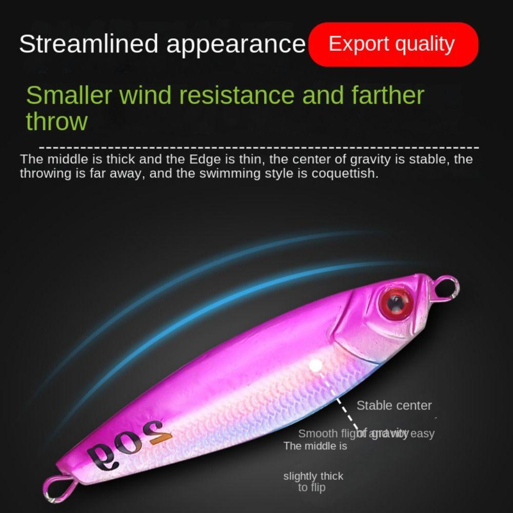 Colourful Artificial Bait with Hooks Hard Fishing Bait Metal Cast Jig Fishing Tools 20g-B
Colourful Artificial Bait with Hooks Hard Fishing Bait Metal Cast Jig Fishing Tools 20g-B