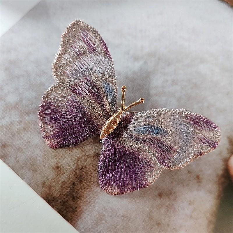 Light Luxury Hand Embroidered Gradient Butterfly Brooch Suitable For Women At Fashionable Romantic Banquets At Tops And Jackets MULTI фіолетовий
Light Luxury Hand Embroidered Gradient Butterfly Brooch Suitable For Women At Fashionable Romantic Banquets At Tops And Jackets MULTI фіолетовий