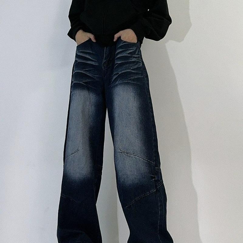 Унисекс Ретро Вареные Джинсы Деконструкция Широкие Штанины M синий
Унисекс Ретро Вареные Джинсы Деконструкция Широкие Штанины M синий