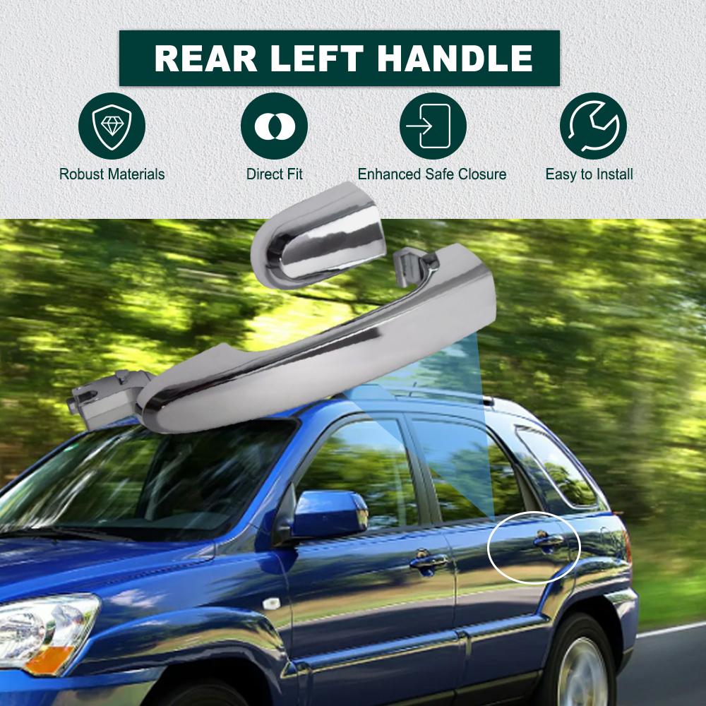Car Exterior Outside Door Handle Front Rear Left Right for Kia Sportage 2005 2006 2007 2008 2009 2010 Left Hand Drive 826511F010 Chrome Rear Left
Car Exterior Outside Door Handle Front Rear Left Right for Kia Sportage 2005 2006 2007 2008 2009 2010 Left Hand Drive 826511F010 Chrome Rear Left