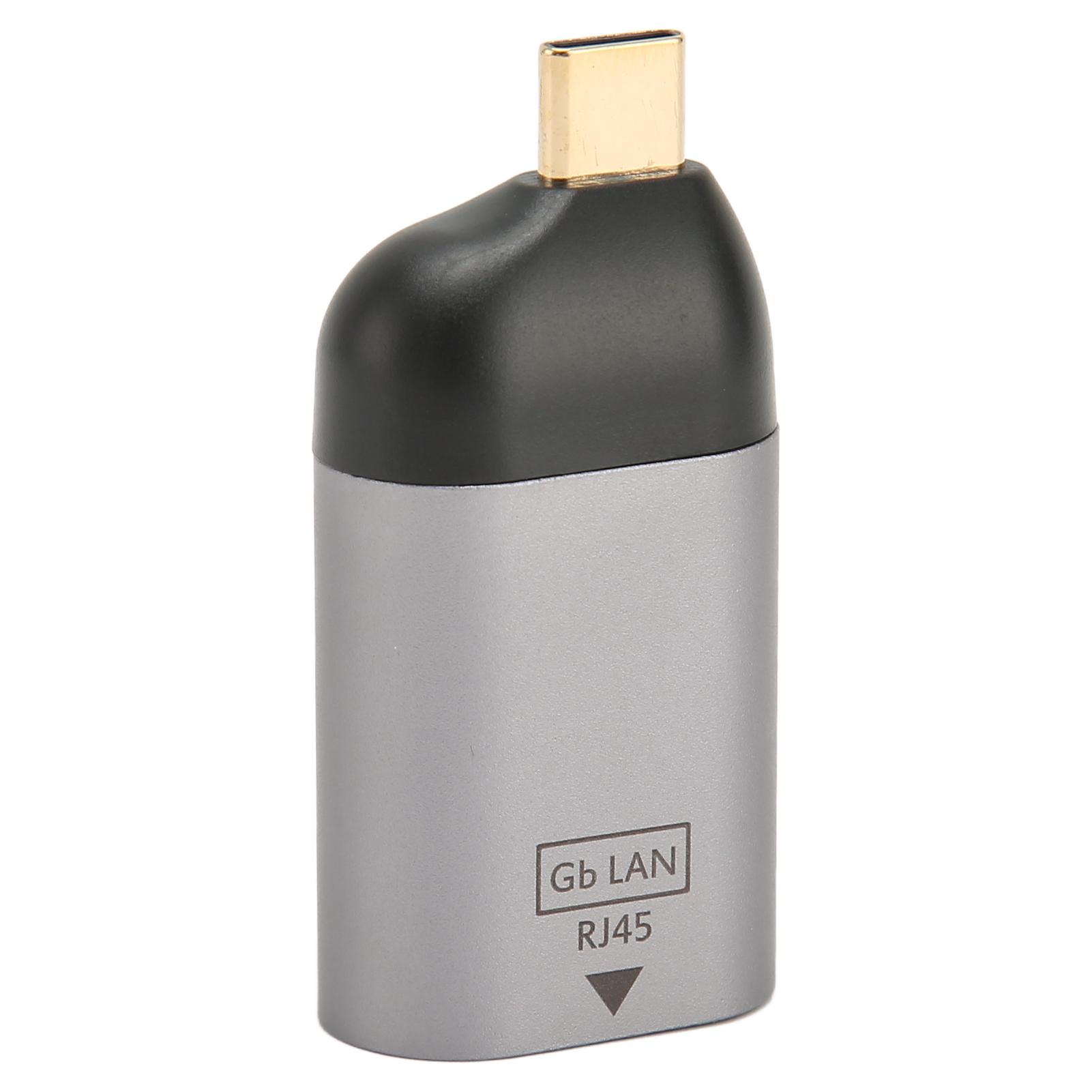 Gigabit RJ45 Network Port to Type C Adapter 1Gbps Portable USB C to Ethernet Adapter for Laptops
Gigabit RJ45 Network Port to Type C Adapter 1Gbps Portable USB C to Ethernet Adapter for Laptops