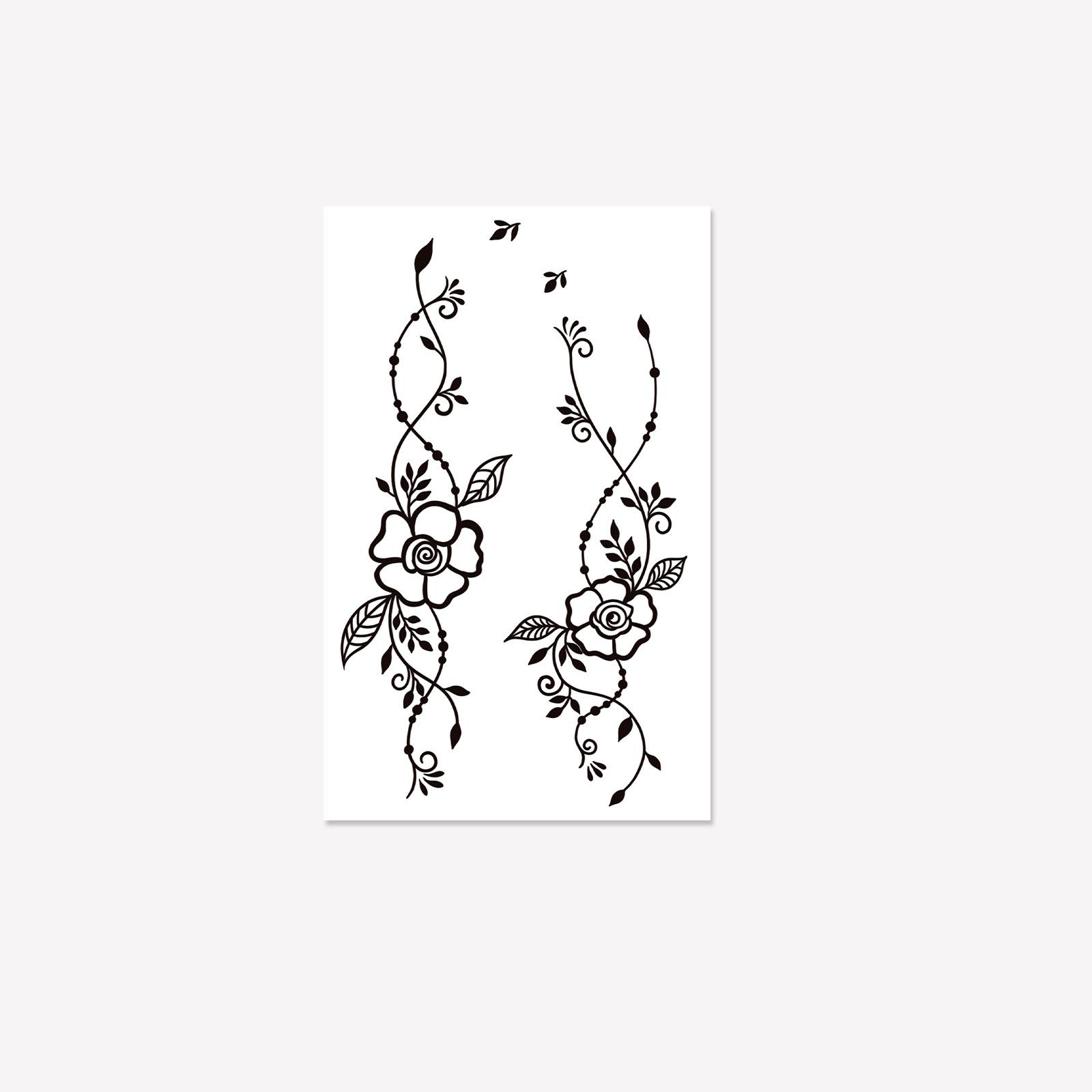 Wind Flower Vine Tattoo Sticker, Exquisite Retro Waterproof And Long-Lasting Finger Pattern Sticker On The Back Of The Hand 12*19
Wind Flower Vine Tattoo Sticker, Exquisite Retro Waterproof And Long-Lasting Finger Pattern Sticker On The Back Of The Hand 12*19