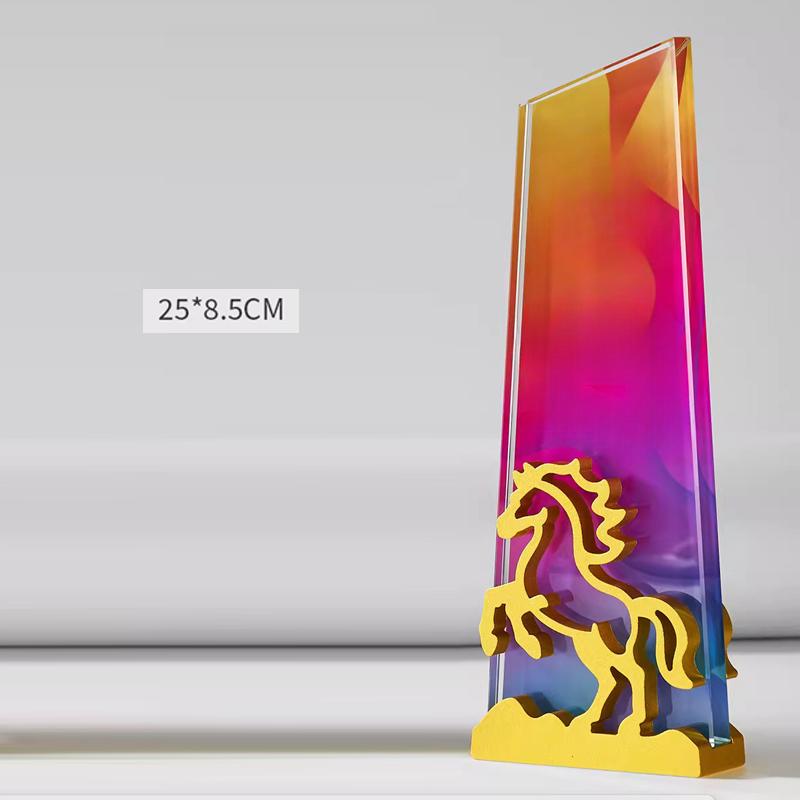 Customized Metal Horse-shaped Crystal Trophy Color Printing Prize Sports Award Outstanding Employee Souvenir Home Decoration 1Pc
Customized Metal Horse-shaped Crystal Trophy Color Printing Prize Sports Award Outstanding Employee Souvenir Home Decoration 1Pc