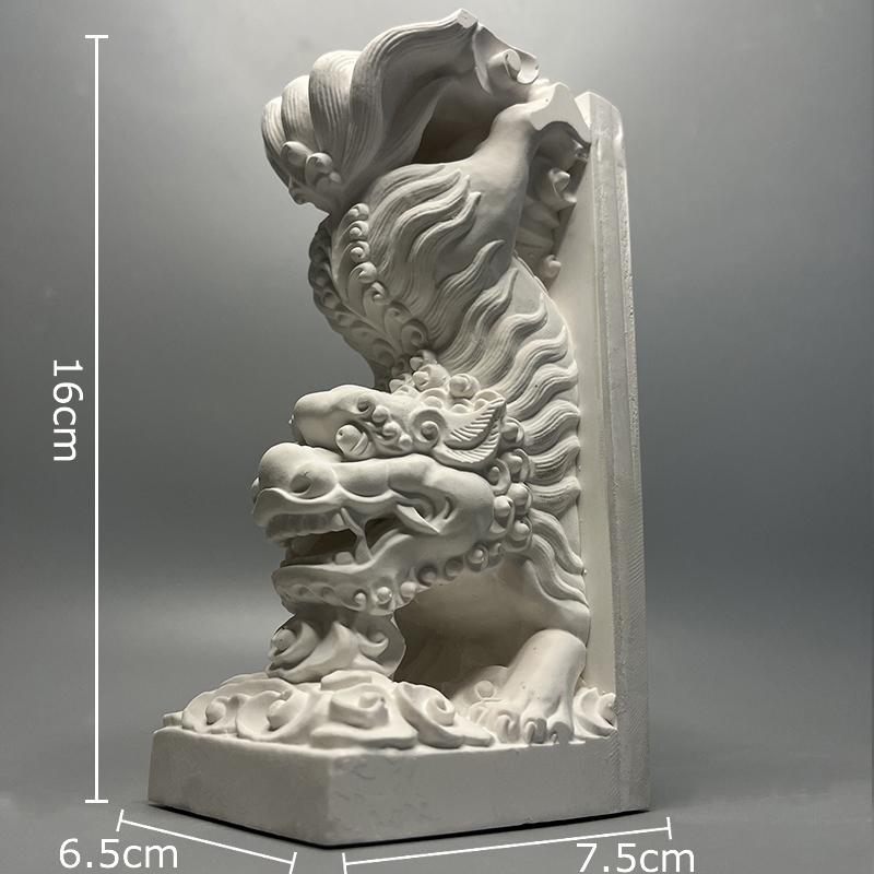 Chinese Style Stone Lion Kylin Plaster Statue Desk Decoration Feng Shui Ornaments Creative Kylin Sculpture Room Aesthetic Decor
Chinese Style Stone Lion Kylin Plaster Statue Desk Decoration Feng Shui Ornaments Creative Kylin Sculpture Room Aesthetic Decor