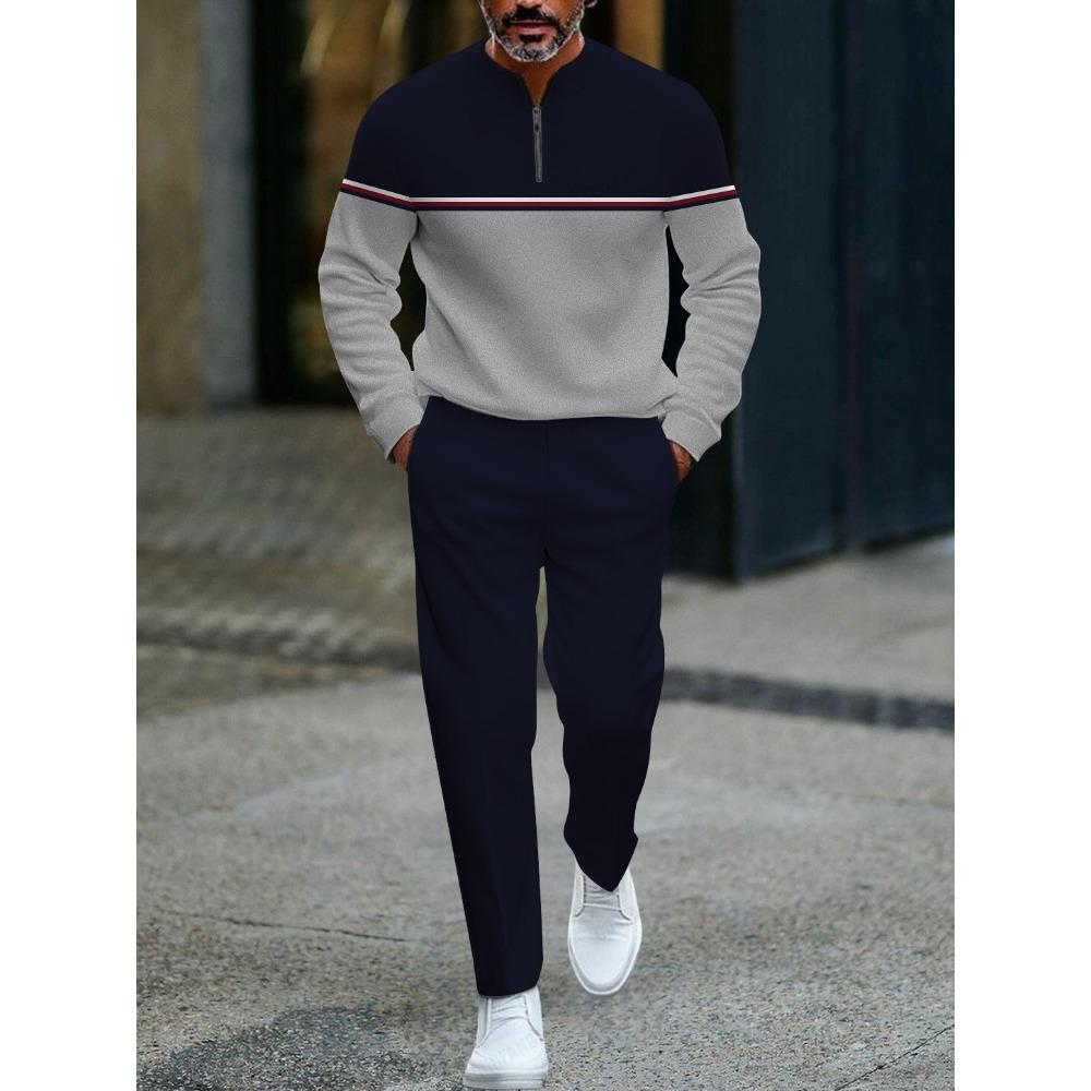 Весенне-осенняя модная уличная одежда Мужской комплект из двух предметов с длинными рукавами, на молнии до середины, со стойкой, мужская повседневная спортивная одежда 3XL
Весенне-осенняя модная уличная одежда Мужской комплект из двух предметов с длинными рукавами, на молнии до середины, со стойкой, мужская повседневная спортивная одежда 3XL