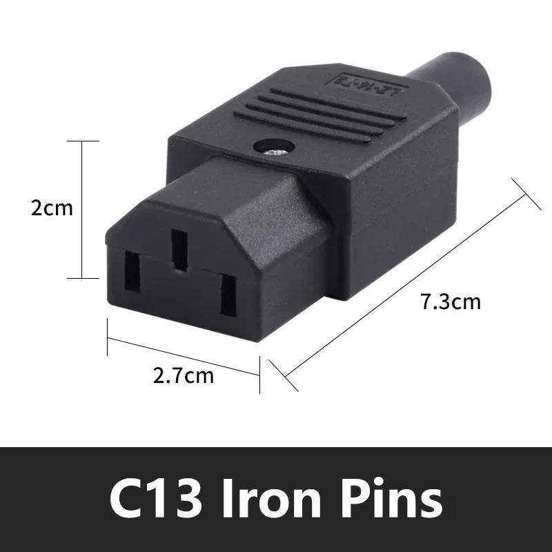 5/20Pcs C13 C14 3 Pins AC Socket IEC 10A 250V Male Female Plug Rewirable Power Connector Straight Cable Plugs Connector 5PCS
5/20Pcs C13 C14 3 Pins AC Socket IEC 10A 250V Male Female Plug Rewirable Power Connector Straight Cable Plugs Connector 5PCS