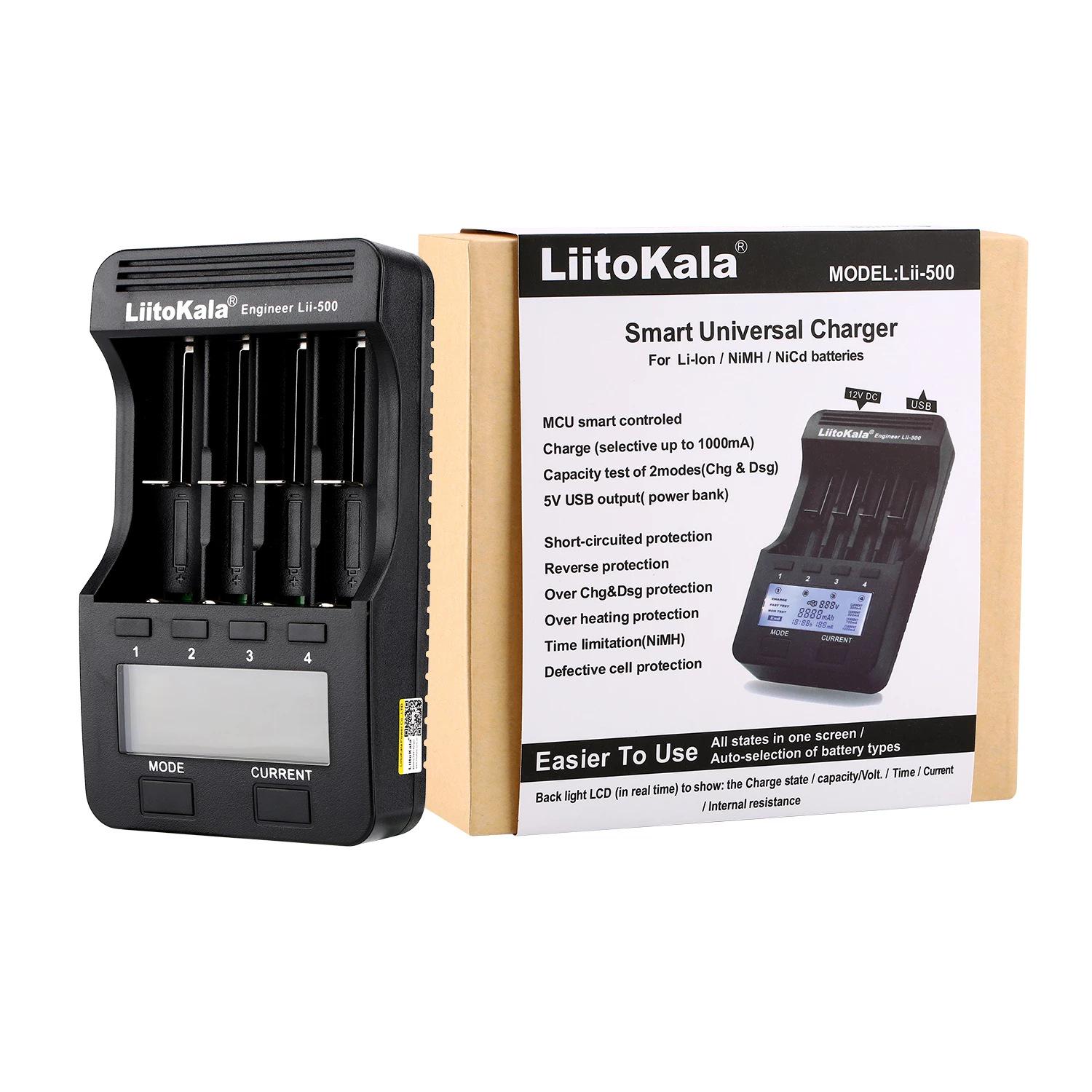 LiitoKala Lii-500 Multi-Size Lithium Battery Charger with Capacity Testing for 18650/26650
LiitoKala Lii-500 Multi-Size Lithium Battery Charger with Capacity Testing for 18650/26650
