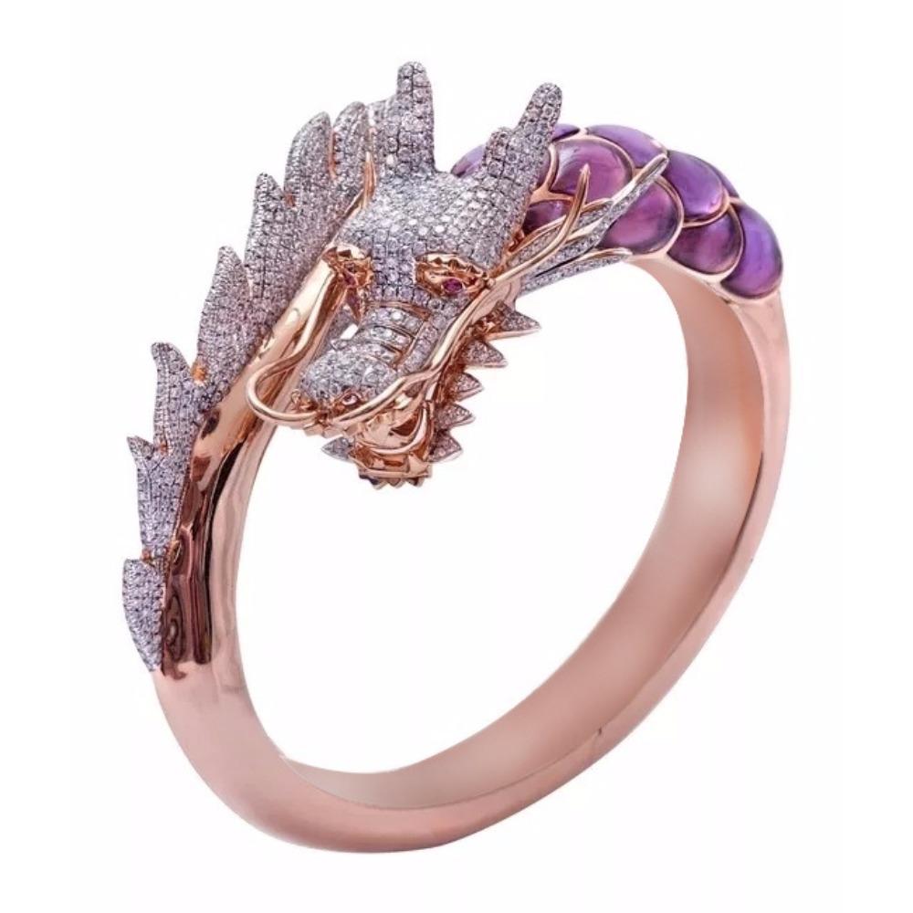 Stylish Dragon Ring Women 18k Rose Gold Silver Plated Cubic Zirconia Statement Jewelry no. 6 розового золота
Stylish Dragon Ring Women 18k Rose Gold Silver Plated Cubic Zirconia Statement Jewelry no. 6 розового золота