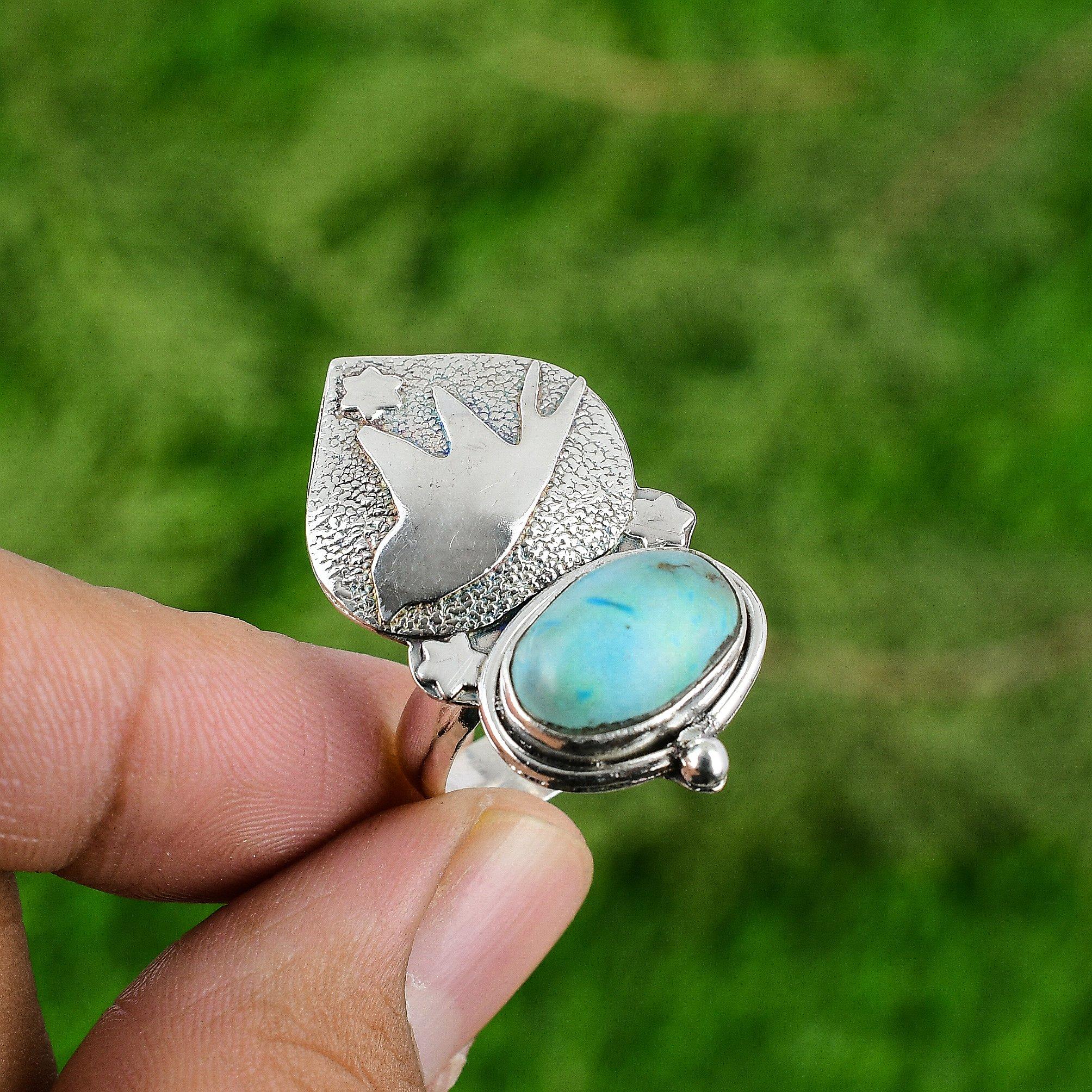 Gift For Her Natural Shattuckite Statement Bird Adjustable Ring 925 Silver Adjustable
Gift For Her Natural Shattuckite Statement Bird Adjustable Ring 925 Silver Adjustable
