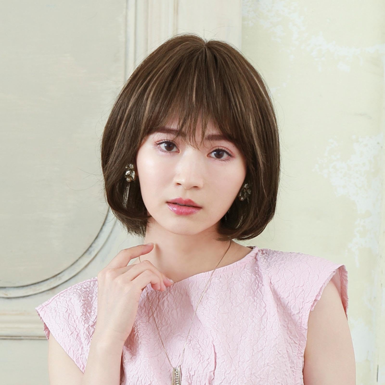 Priscilla BEAUTE All Wig Airy Round Bob Human Hair Mix Mesh Brown Hand-planted BA-102-ZMBR
Priscilla BEAUTE All Wig Airy Round Bob Human Hair Mix Mesh Brown Hand-planted BA-102-ZMBR