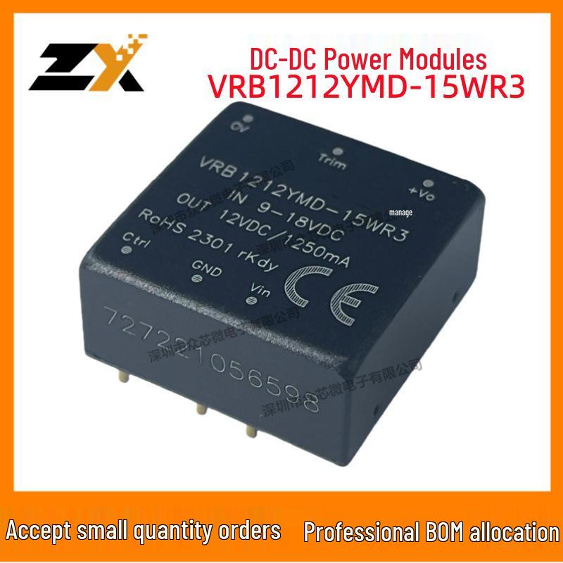 Genuine VRB1212YMD-15WR3 12V 1.25A 15W 1.5kV Isolated DC-DC Converter
Genuine VRB1212YMD-15WR3 12V 1.25A 15W 1.5kV Isolated DC-DC Converter