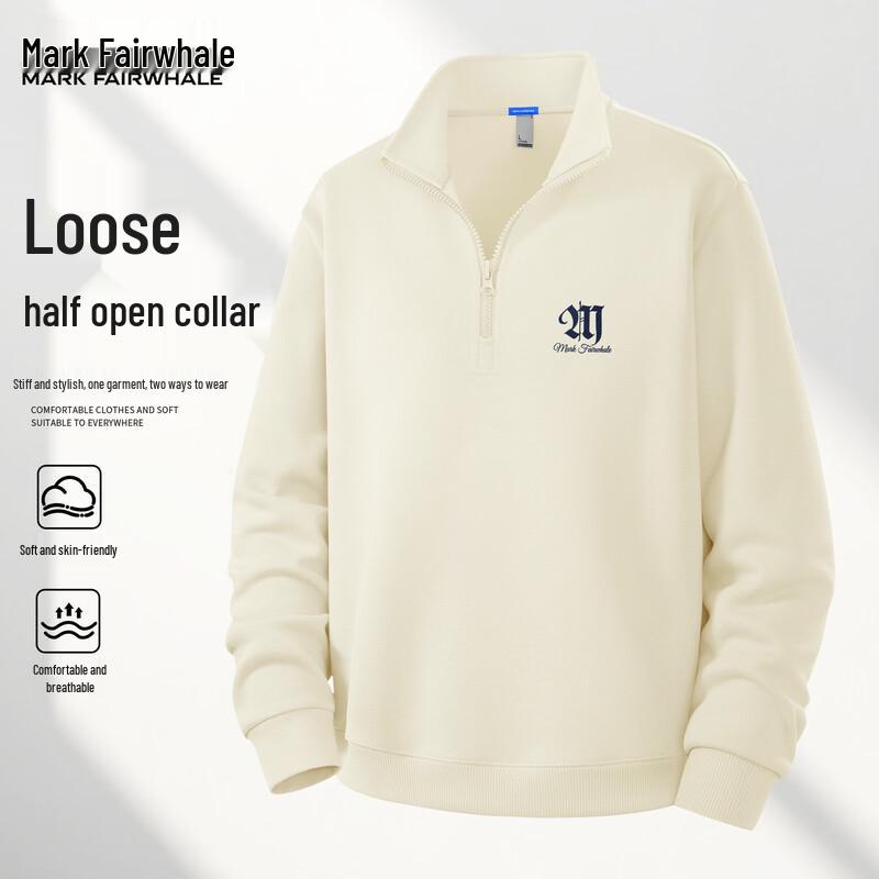 Mark Fairwhale Men s Half-Zip Stand-Up Collar Sweatshirt 3XL
Mark Fairwhale Men s Half-Zip Stand-Up Collar Sweatshirt 3XL
