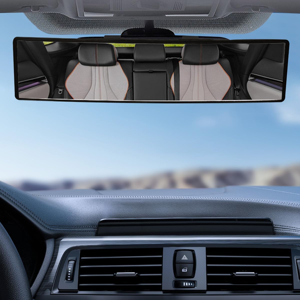 Car Panoramic Rear View Mirror - 11.26 Inch Car Interior Clip On Wide Angle Convex Mirror to Reduce Blind Spot - Universal Wide Viewing Range Anti чёрный
Car Panoramic Rear View Mirror - 11.26 Inch Car Interior Clip On Wide Angle Convex Mirror to Reduce Blind Spot - Universal Wide Viewing Range Anti чёрный