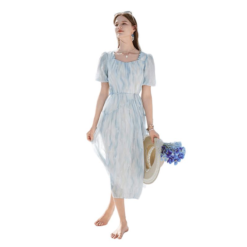 Women s Gradient Bubble Sleeve High-Waist Vacation Dress M
Women s Gradient Bubble Sleeve High-Waist Vacation Dress M
