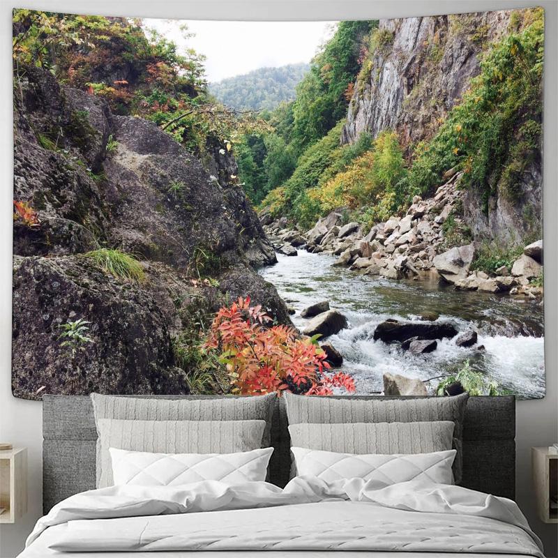 Serene Creek Tapestry Natural Scenery Decor Home Decorative Cloth 74x94cm(29x37in)
Serene Creek Tapestry Natural Scenery Decor Home Decorative Cloth 74x94cm(29x37in)