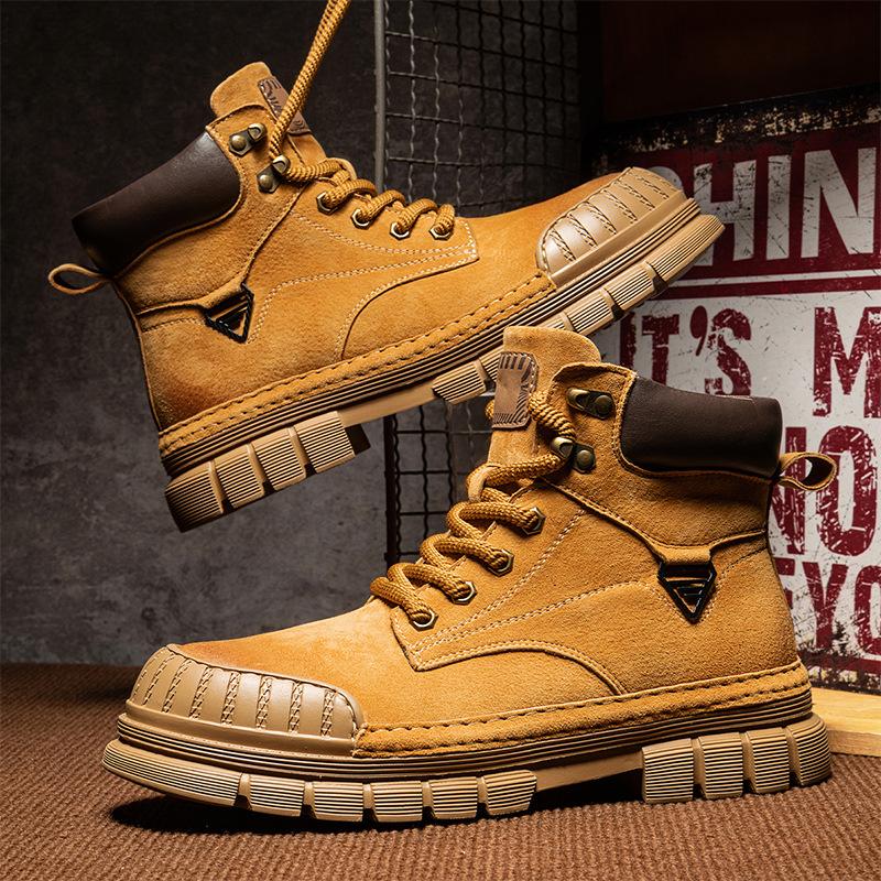 Martin boots men s 2025 new trendy leather boots couple boots men s and women s outdoor tooling rhubarb boots velvet cotton shoes 45 жёлтый
Martin boots men s 2025 new trendy leather boots couple boots men s and women s outdoor tooling rhubarb boots velvet cotton shoes 45 жёлтый