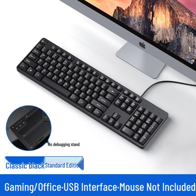 Mechanical Feel Silent Keyboard & Mouse Set: Waterproof, Lightweight, Thin, Ideal for Office and Home Desktop or Laptop Use.
Mechanical Feel Silent Keyboard & Mouse Set: Waterproof, Lightweight, Thin, Ideal for Office and Home Desktop or Laptop Use.